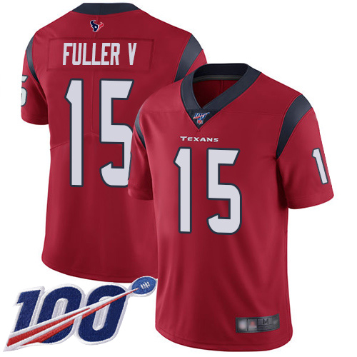 Houston Texans Limited Red Men Will Fuller V Alternate Jersey NFL Football #15 100th Season Vapor Untouchable